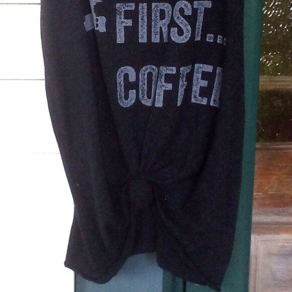 Black Rifle Coffee Black Market Tank Top "But First Coffee" white letters Size: - Picture 2 of 4